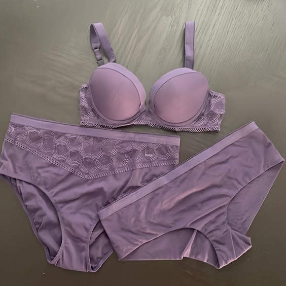 La Perla Other - NWOT La Perla Art Deco Purple Panty L